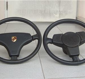 Porsche Steering Wheel Center Pad – Black Vinyl (Horn-Functional)